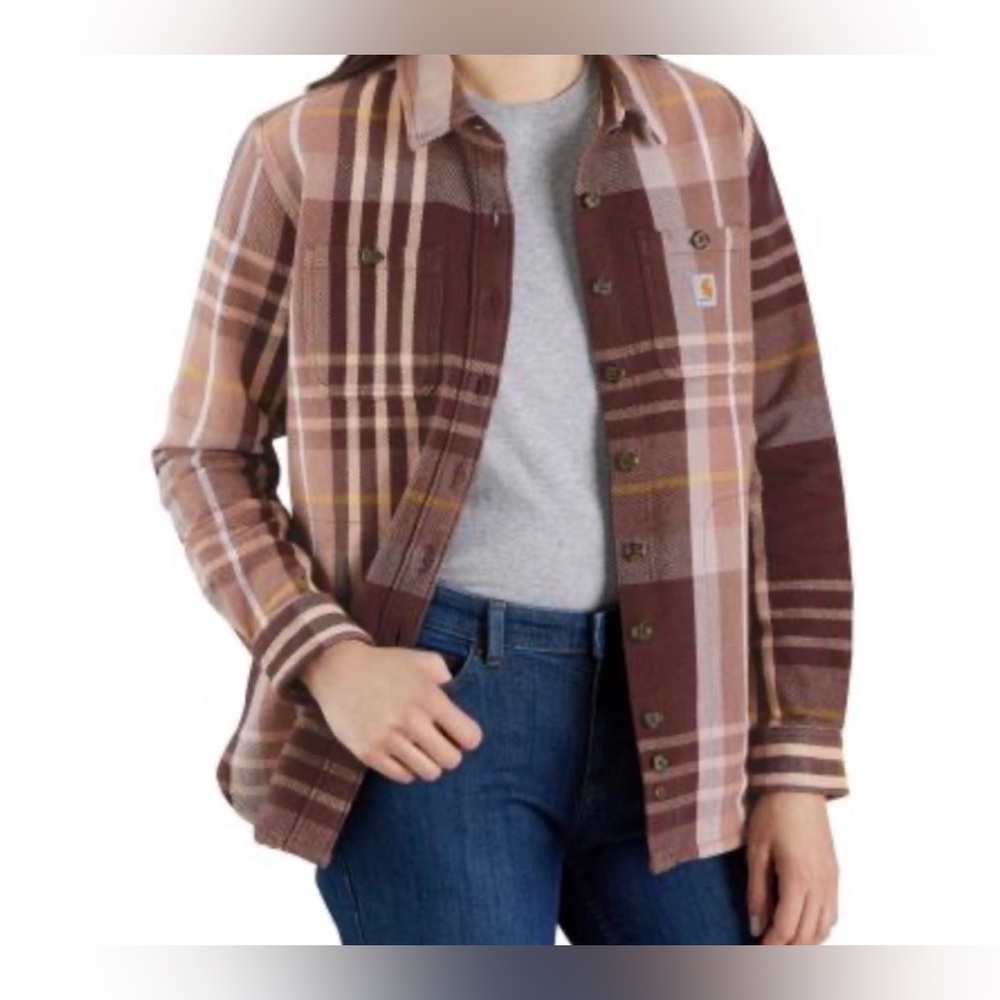 Carhartt Women’s Heavyweight Twill Button Down Shirt Size XL